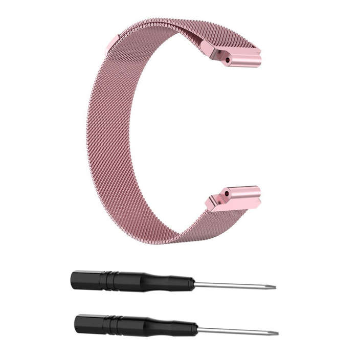 Milanese Watch Band for Garmin Forerunner 235 22cm(Pink)
