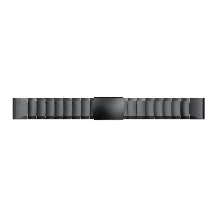Quick Dismantling Steel Watch Band for Garmin Fenix 5X 26mm(Black)