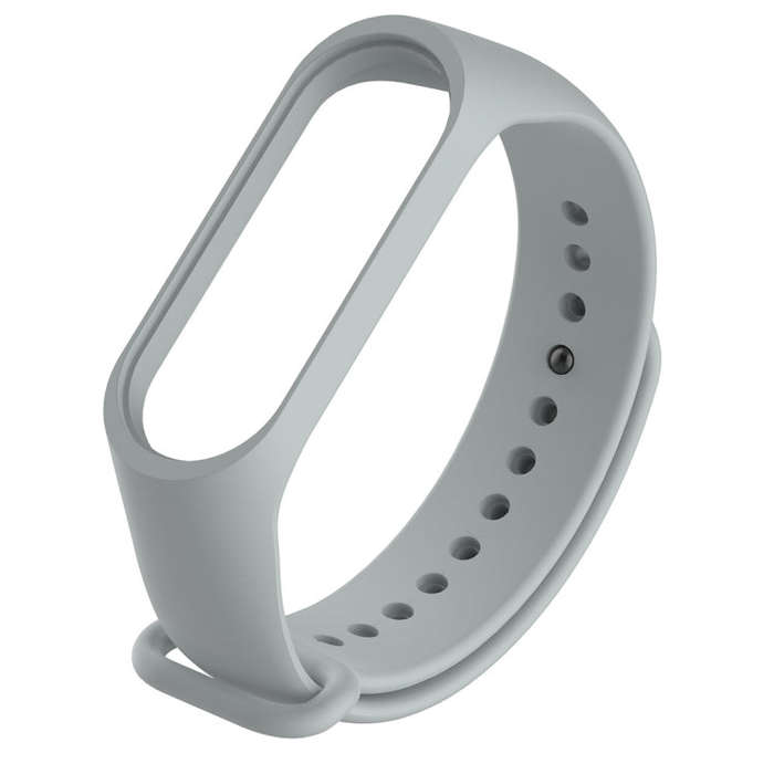 Silicone Watch Band for Xiaomi Mi Band 3(Grey)