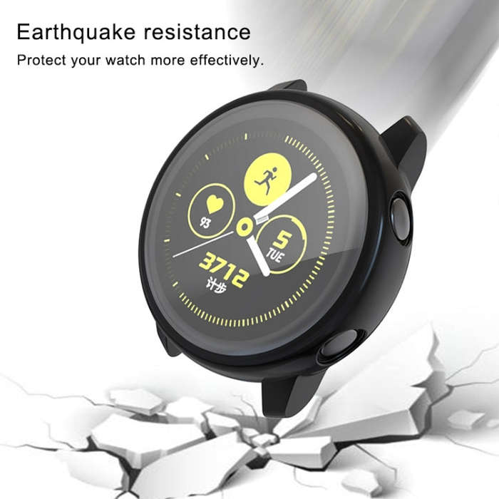 For Samsung Active Watch Full Coverage TPU Protective Case(Black)