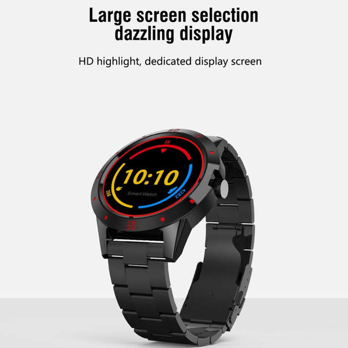 N6 Smart Watch 1.3 inch TFT Screen MTK2502C Bluetooth4.0, Stainless Steel Watch Band, Support Hea...