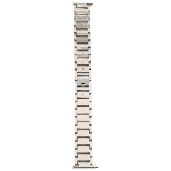 For Fitbit Versa Diamond-studded Stainless Steel  Watch Band(Silver)