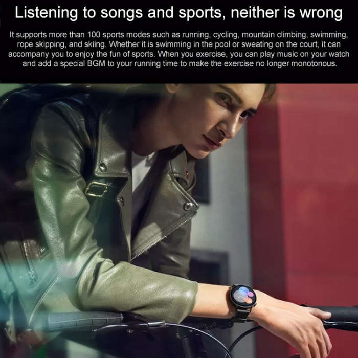 HUAWEI WATCH GT 3 Smart Watch 46mm Leather Wristband, 1.43 inch AMOLED Screen, Support Heart Rate...