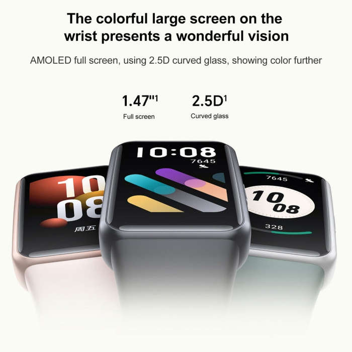 Honor Band 7 NFC, 1.47 inch AMOLED Screen, Support Heart Rate / Blood Oxygen / Sleep Monitoring(B...