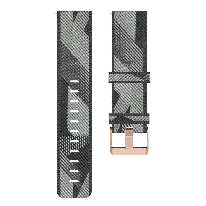 22mm Stripe Weave Nylon Wrist Strap Watch Band for Huawei GT / GT2 46mm, Honor Magic Watch 2 46mm...