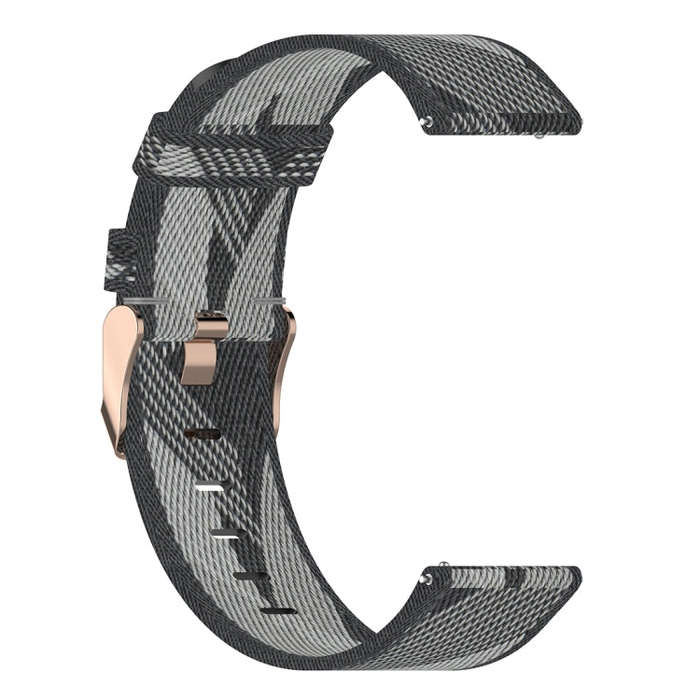 22mm Stripe Weave Nylon Wrist Strap Watch Band for Huawei GT / GT2 46mm, Honor Magic Watch 2 46mm...