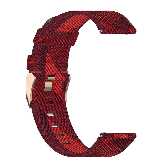 22mm Stripe Weave Nylon Wrist Strap Watch Band for Huawei GT / GT2 46mm, Honor Magic Watch 2 46mm...