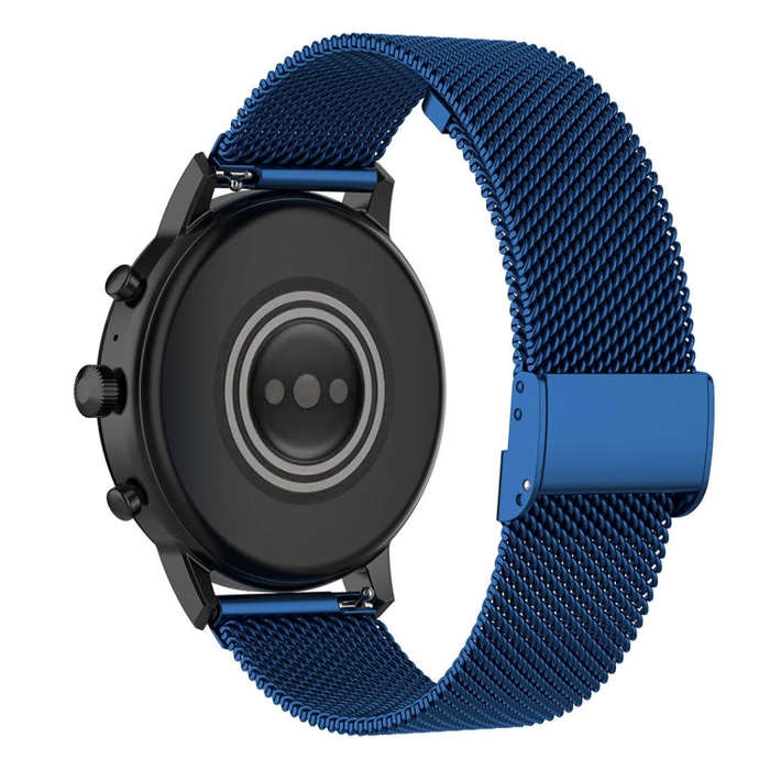 22mm Metal Mesh Wrist Strap Watch Band for Fossil Gen 5 Carlyle / Gen 5 Julianna / Gen 5 Garrett ...