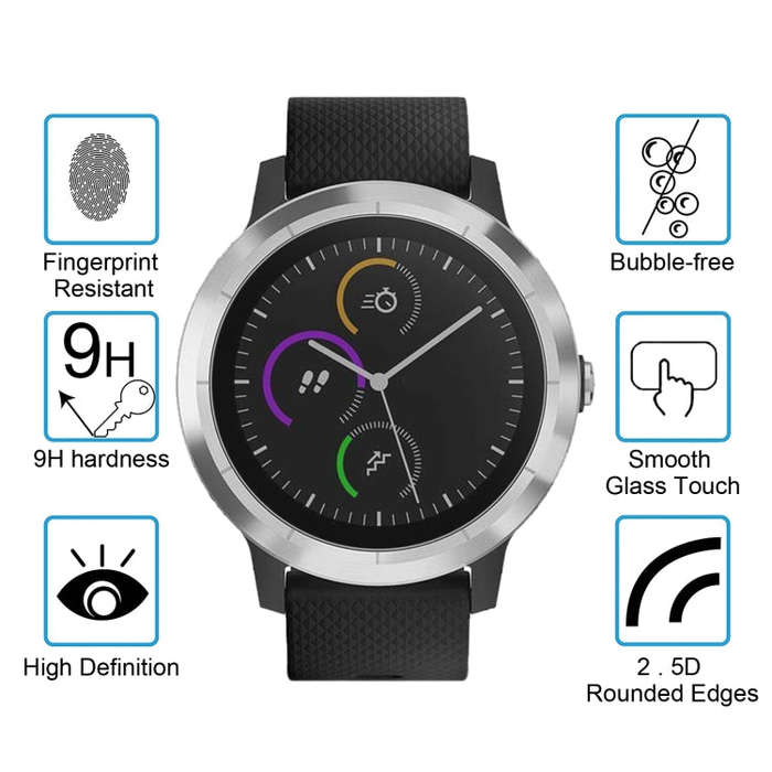 ENKAY Hat-Prince for Garmin vivoactive 3 Smart Watch 0.2mm 9H Surface Hardness 2.15D Explosion-pr...