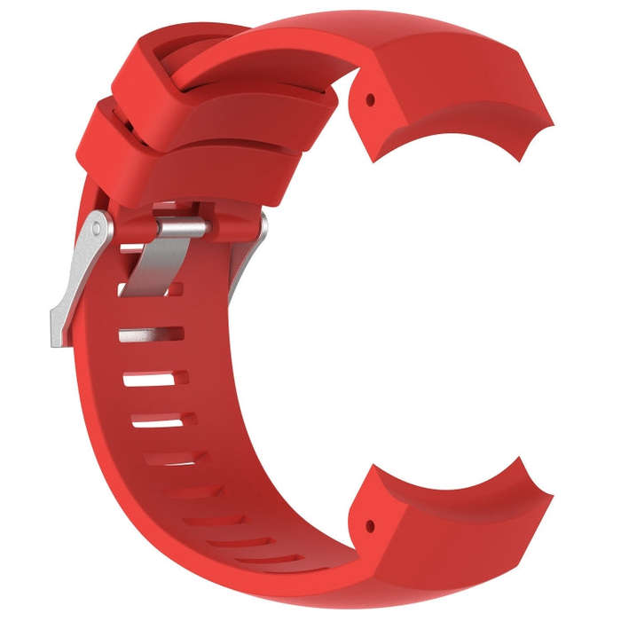 Silicone  Watch Band for SUUNTO Core ALU Black(Red)