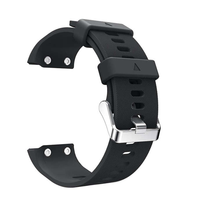 Silicone Sport Watch Band for Garmin Forerunner 35(Black)