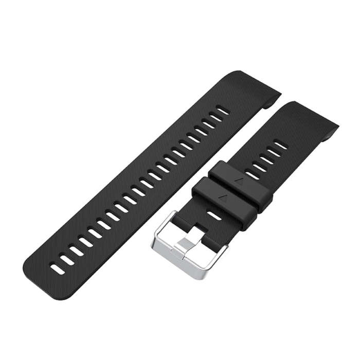 Silicone Sport Watch Band for Garmin Forerunner 35(Black)