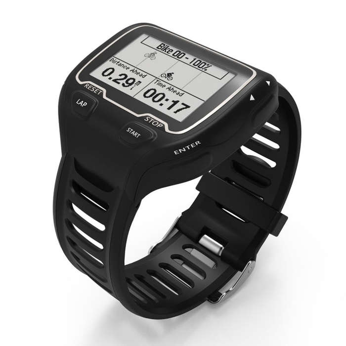 Solid Color Silicone Watch Band for Garmin Forerunner 910XT(Red)