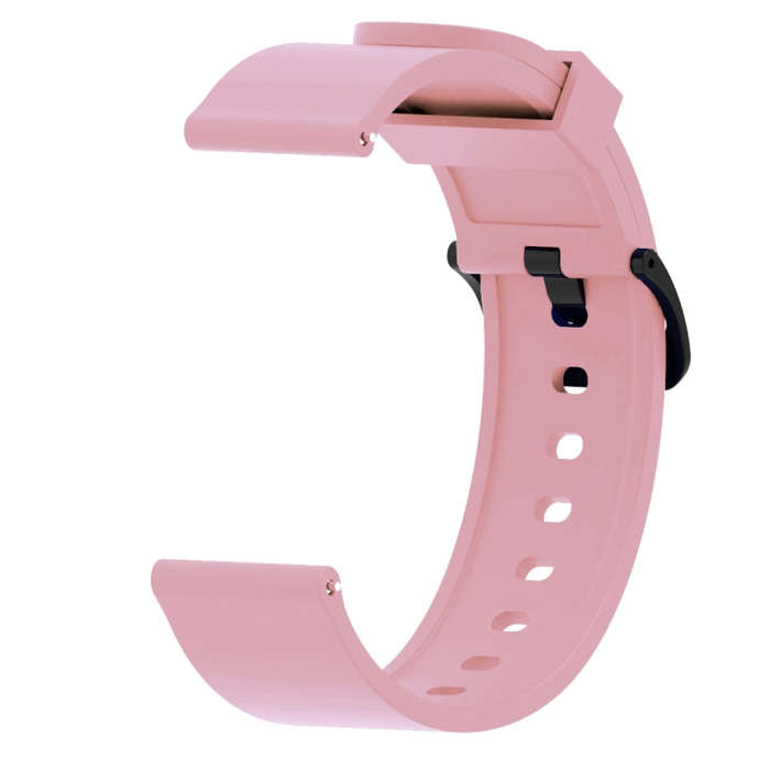 Silicone Glossy Sport Watch Band for Huami Amazfit Bip Lite Version 20mm(Pink)