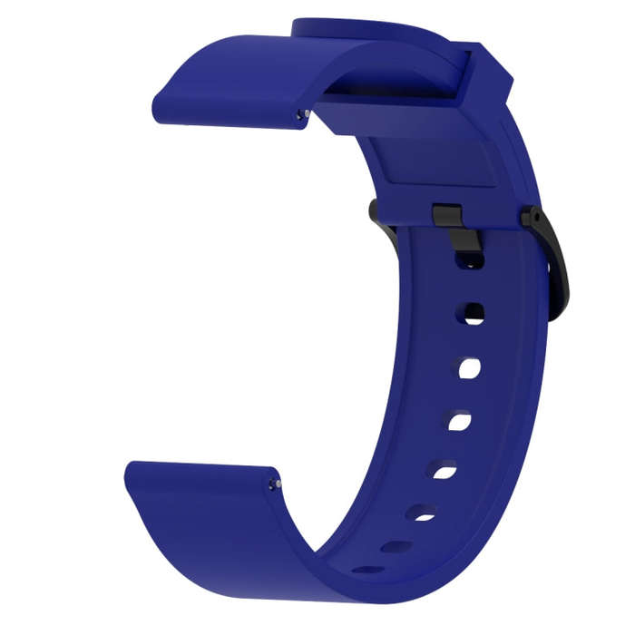 Silicone Glossy Sport Watch Band for Huami Amazfit Bip Lite Version 20mm(Blue)