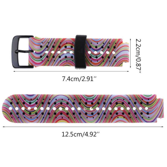 Silicone Sport Watch Band for Garmin Forerunner 235(Colorful Light)