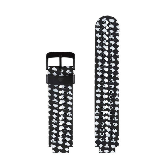 Silicone Sport Watch Band for Garmin Forerunner 235(White + Black)
