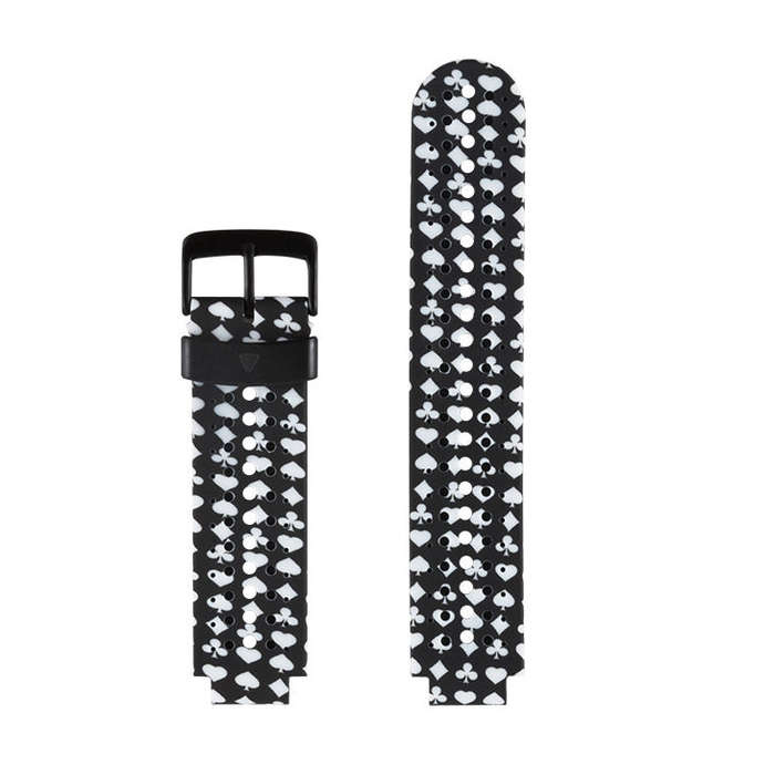 Silicone Sport Watch Band for Garmin Forerunner 235(White + Black)