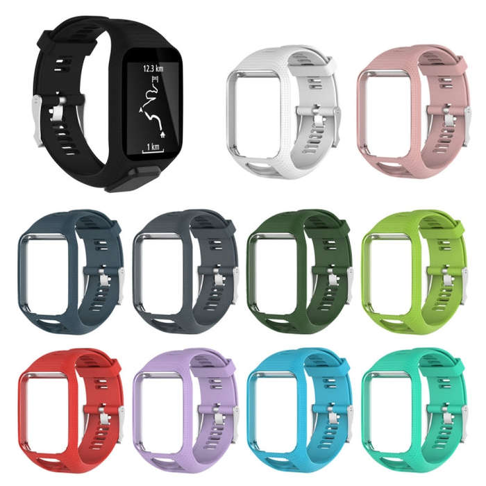 Silicone Sport Watch Band for Tomtom Runner 2/3 Series (Red)