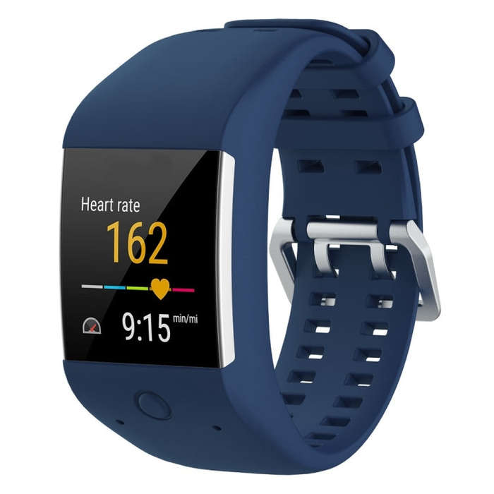 Silicone Sport Watch Band for POLAR M600(Dark Blue)
