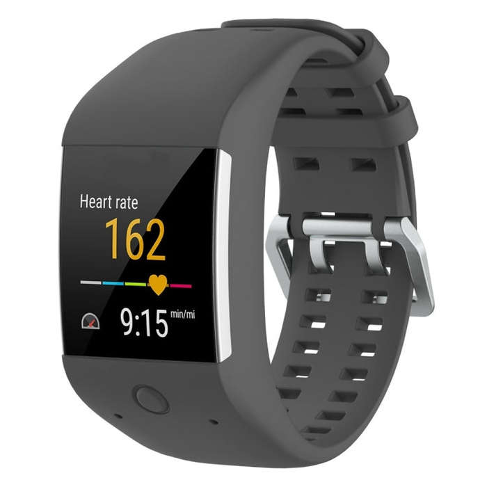Silicone Sport Watch Band for POLAR M600(Grey)