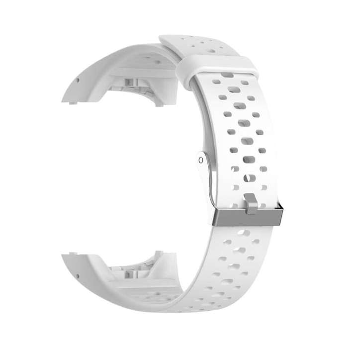 Silicone Sport Watch Band for POLAR M400 / M430(White)
