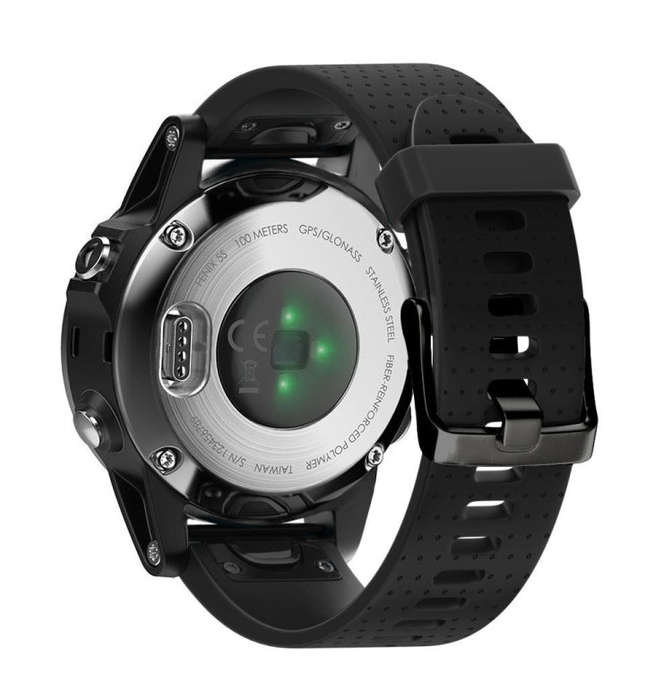 Quick Removable Silicone Watch Band for Fenix 5S 20mm(Black)