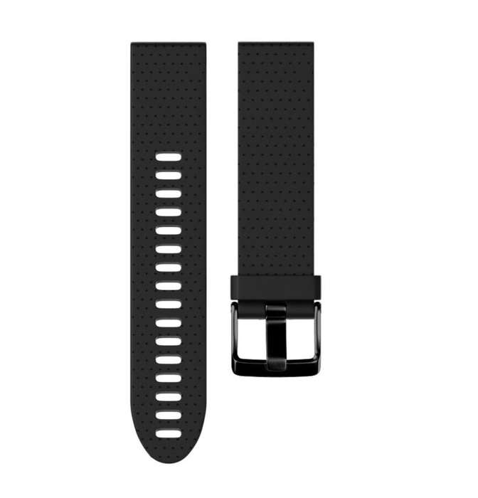 Quick Removable Silicone Watch Band for Fenix 5S 20mm(Black)