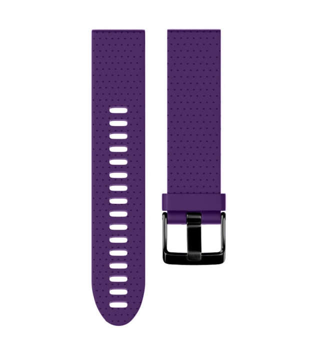 Quick Removable Silicone Watch Band for Fenix 5S 20mm(Purple)