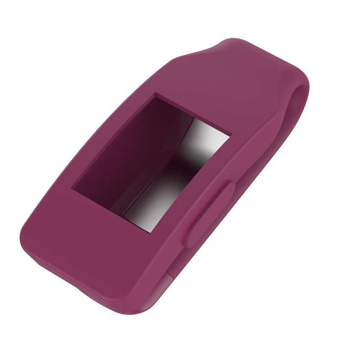 Smart Watch Silicone Clip Button Protective Case for Fitbit Inspire / Inspire HR / Ace 2(Wine Red)