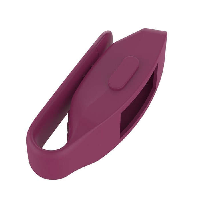 Smart Watch Silicone Clip Button Protective Case for Fitbit Inspire / Inspire HR / Ace 2(Wine Red)