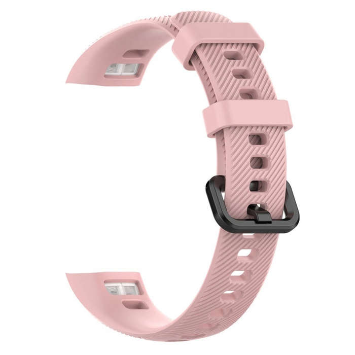 Smart Watch Silicone Watch Band for Huawei Honor Band 4 / Band 5(Pink)