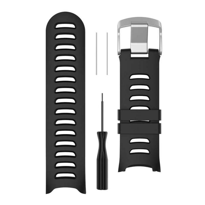 Smart Watch Silicone Watch Band for Garmin Forerunner 610(Black)