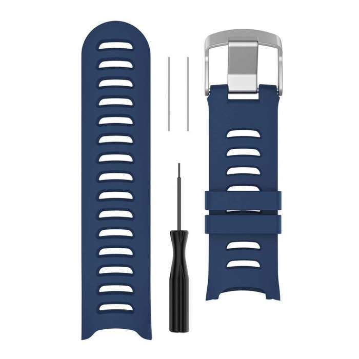 Smart Watch Silicone Watch Band for Garmin Forerunner 610(Dark Blue)
