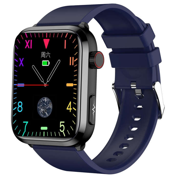 ET210 1.91 inch IPS Screen IP67 Waterproof Silicone Band Smart Watch, Support Body Temperature Mo...