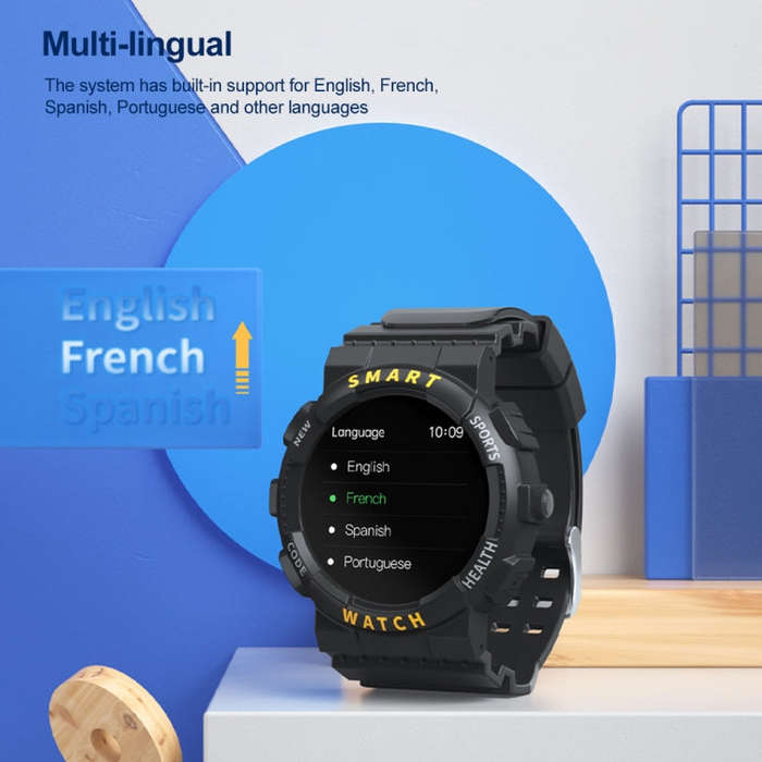 Z19 1.54 inch Color Round Screen Sport Smart Watch, Support Pedometer Heart Rate Sleep Monitoring...