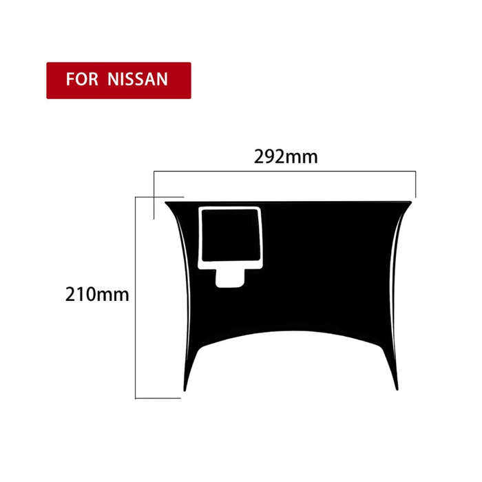 For Nissan 350Z 2003-2005 2pcs Car Rear Of Center Console Decorative Stickers, Left and Right Dri...