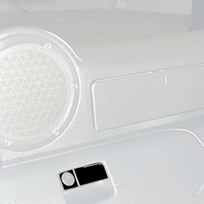 For Nissan 350Z 2003-2009 Car Rear Storage Box Lock Decorative Stickers, Left and Right Drive Uni...