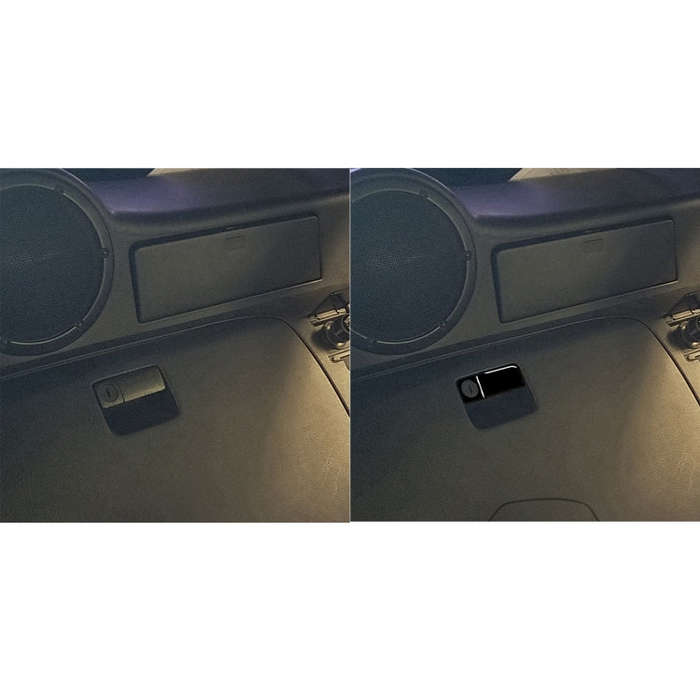 For Nissan 350Z 2003-2009 Car Rear Storage Box Lock Decorative Stickers, Left and Right Drive Uni...