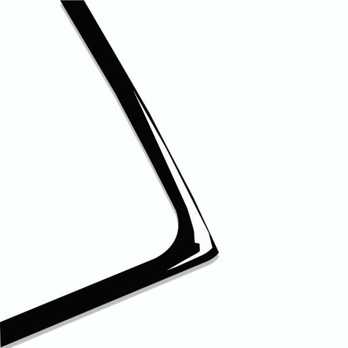 For BMW 5 Series GT F07 2010-2016 Car GT Instrument Big Horn Frame Decorative Sticker,Left and Ri...