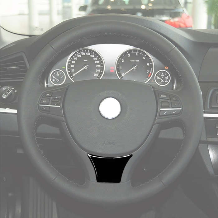 For BMW 5 Series F10 F18 2011-2017 B Edition Car Large Steering Wheel Decorative Sticker,Left and...