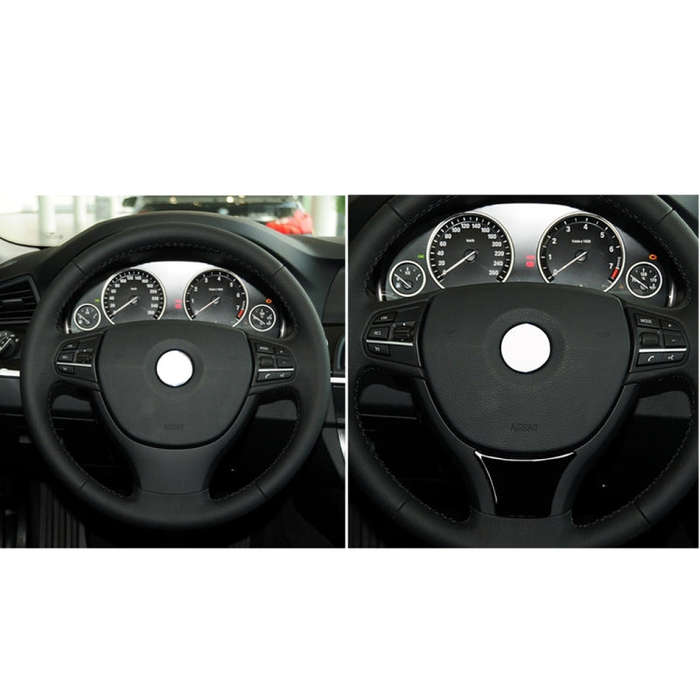 For BMW 5 Series F10 F18 2011-2017 B Edition Car Large Steering Wheel Decorative Sticker,Left and...