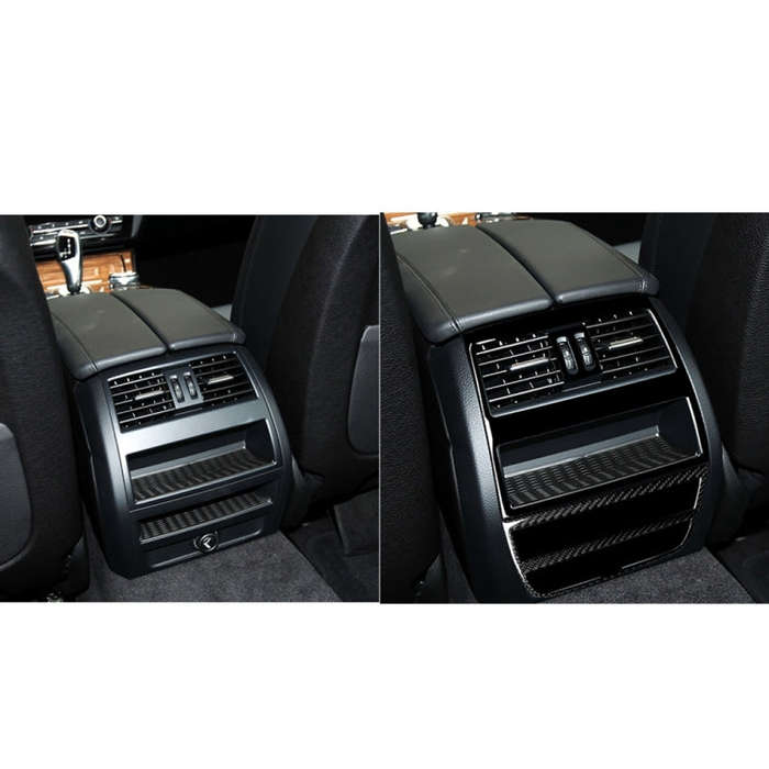 For BMW 5 Series F10 2011-2017 4pcs Car Rear Air Outlet Decorative Sticker,Left and Right Drive U...