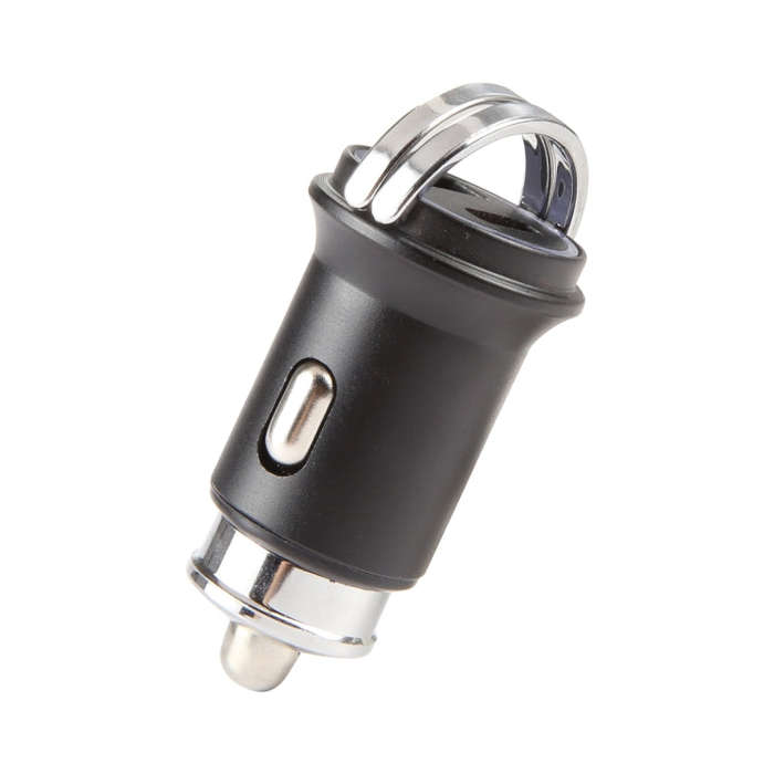 AR-CA08 12W 2A USB-C / Type-C + USB Ports Car Charger (Black)