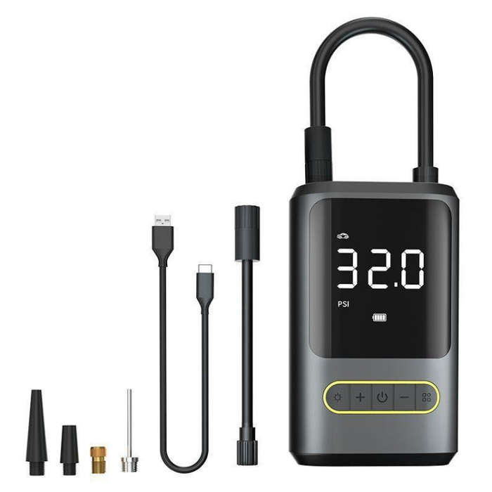 ATJ-8466 Portable Car Tire Air Pump Digital Display Wireless Electric Air Pump, Style: Lithium Ba...