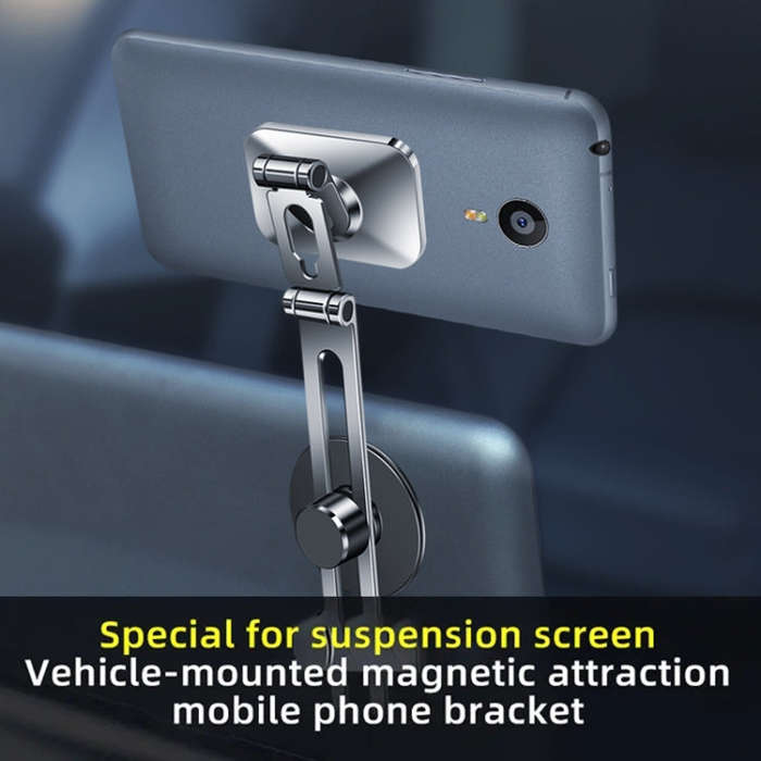 F52 Magnetic Car Floating Screen Phone Navigation Holder (Black)
