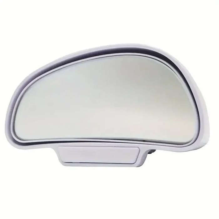 3R-091 Car Blind Spot Left Rear View Wide Angle Adjustable Mirror (White)