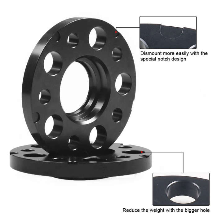 For Mercedes-Benz 15mm Car Modified Wheel Hub Flange Center Wheel Spacer with M12x1.5 Screws (Red)