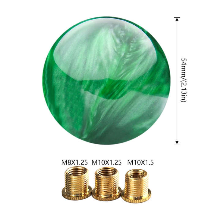 Car Modified Marble Star Gear Head Shifter Cover with Adapter (Green)