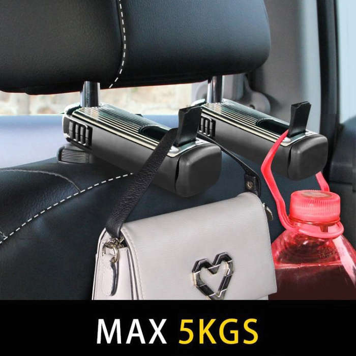 G202 Car Creative Phone Bracket Hook 360 Degree Rotating Telescopic Bracket(Black)